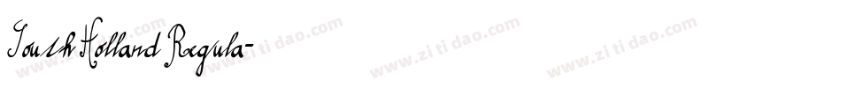 South Holland Regula字体转换